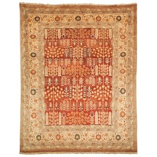 Safavieh Hand knotted Samarkand Rust/ Camel Wool Rug (6 X 9)