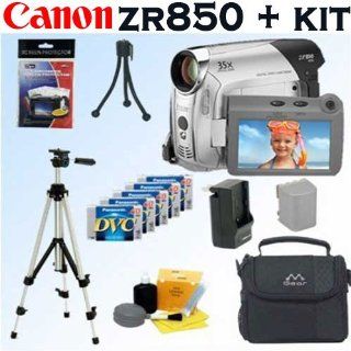 Canon ZR850 MiniDV Camcorder + Deluxe Kit  Camera & Photo
