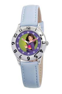 Disney Wizards of Waverly Kids' D850S400 Alexandra Time Teacher Blue Leather Strap Watch Watches