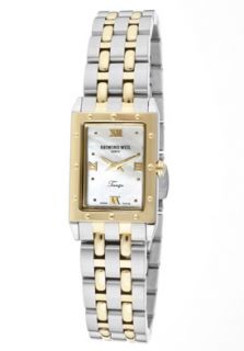 Raymond Weil 5971 STP 00915  Watches,Womens Tango White MOP Dial Stainless Steel & 18k Gold Plated, Luxury Raymond Weil Quartz Watches