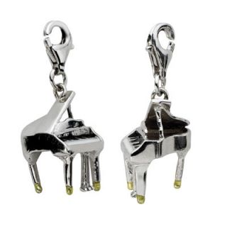 3d enameled piano charm in sterling silver orig $ 45 00 38 25