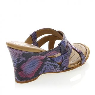 Born® Crown Series "Brescia" Leather Wedge Sandal