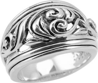 Barse Sterling Silver Scroll Ring ROMAR01SS