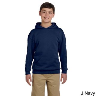 Jerzees Youth 50/50 Nublend Fleece Pullover Hoodie Navy Size L (14 16)