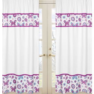 Spring Garden 84 Inch Curtain Panels (set Of 2)