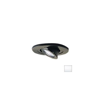 Nora Lighting 4 in White Gimbal Recessed Light Trim