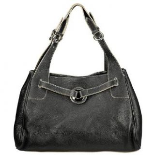 Furla Black Pebbled Leather Large Shoulder Bag 174873 BOB875Z Clothing