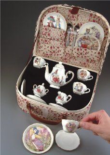 Beatrix Potter Tea Set Peter Rabbit & Friends By Reutter Porcelain   Medium Kitchen & Dining