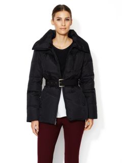 Medal Belted Puffer Coat by Andrew Marc