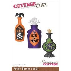 Cottagecutz Die 4 X6   Halloween Potion Bottles
