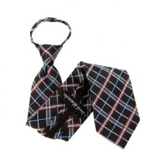 B ZIP 10064   Black   Gray   Red   Sky Zipper Tie   Boys Clothing