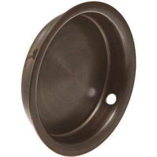 Rockwood 860.10B Bronze Flush Cup Pull, 2 1/2" Diameter, Satin Oxidized Oil Rubbed Finish Hardware Handles And Pulls
