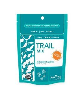 Navitas Naturals Organic 3 Berry, Cacao Nibs And Raw Cashew Trail Mix Trail Power, 16 Ounce Bag  Grocery & Gourmet Food