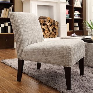 Home Origin Waverly Slipper Chair   Greek Link Pattern
