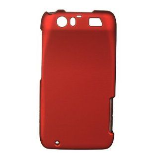 Luxmo CRMOTMB886RD Unique Durable Rubberized Crystal Case for Motorola Atrix HD MB886   Retail Packaging   Red Cell Phones & Accessories