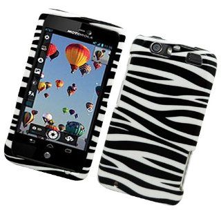 Eagle Cell PIMOTMB886G128 Stylish Hard Snap On Protective Case for Motorola Atrix HD MB886   Retail Packaging   Zebra Black/White Cell Phones & Accessories