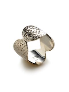 Maluku Silver Disc Bang Ring by Anna Beck Jewelry