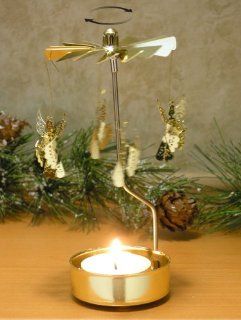 Spinning Angels Candle Holder Gold Scandinavian Design   Tea Light Holders