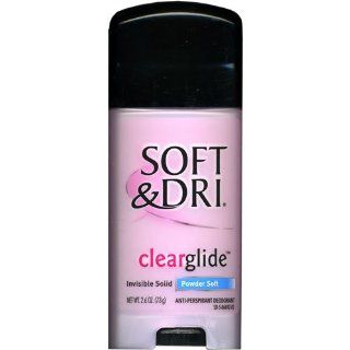 Soft & Dri Clear Glide Anti Perspirant Deodorant, Invisible Solid, Powder Soft, 2.6 oz. Health & Personal Care