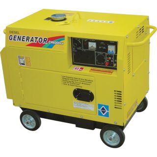 Amico Diesel Generator — 6500 Surge Watts, 6000 Rated Watts, Electric Start, Model# CH6000LN  Portable Generators