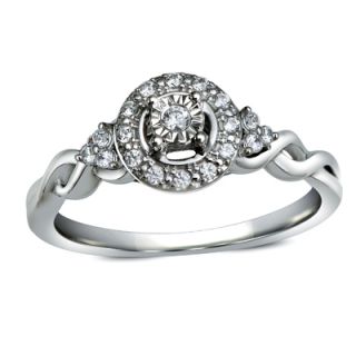 Cherished Promise Collection™ 1/8 CT. T.W. Diamond Frame Twist