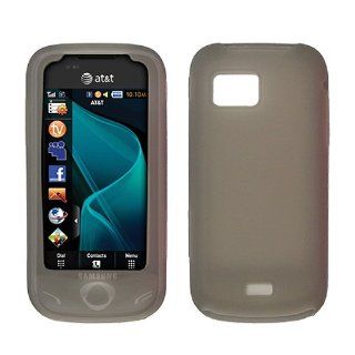 Smoke Transparent Soft Silicone Gel Skin Case Cover for Samsung Mythic SGH A897 Cell Phones & Accessories