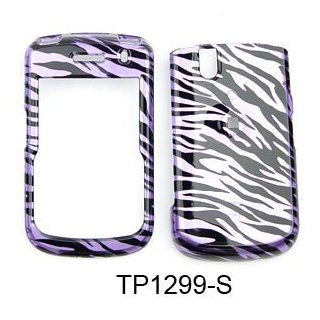 CELL PHONE CASE COVER FOR BLACKBERRY TOUR BOLD 9630 9650 TRANS PURPLE ZEBRA Cell Phones & Accessories