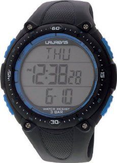 Laurens Men's M076J901Y Technical Digital Black Resin Multifunction Heart Rate Monitor Watch Watches
