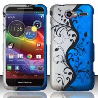 BLUE VINES Hard Plastic Design Matte Case for Motorola Electrify M XT901 (US Cellular) In Twisted Tech Packaging Cell Phones & Accessories