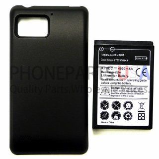 Motorola Droid Bionic XT875   4000 mAH Extended Battery Cell Phones & Accessories