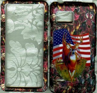 Camo USA deer MOTOROLA DROID BIONIC TARGA XT875 phone hard case Cell Phones & Accessories