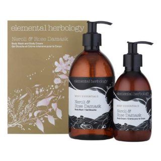Elemental Herbology Neroli & Rose Damask Body Duo  Bath And Shower Product Sets  Beauty