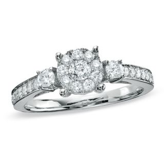 CT. T.W. Diamond Engagement Ring in 14K White Gold   Zales