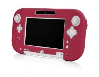 Wii U Gamepad Silicone Jacket   Red Nintendo Wii U; Video Games