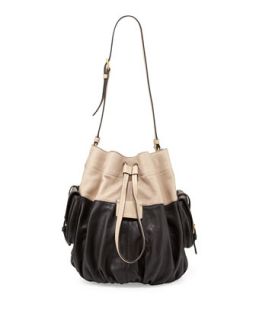 Gather Round Drawstring Leather Bucket Bag, Black Multi   MARC by Marc Jacobs
