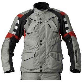 BMW Genuine Motorcycle Motorrad Rallye jacket, men's   Color Grey / Red   Size EU 52 US 42 Automotive