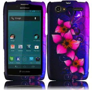 For Motorola Yangtze Electrify 2 XT881 XT885 XT886 XT889 MT887 Hard Design Cover Case Mystical Flower Cell Phones & Accessories