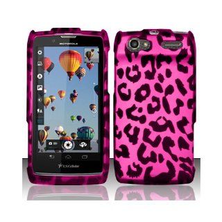 Pink Leopard Hard Cover Case for Motorola Electrify 2 XT881 Cell Phones & Accessories
