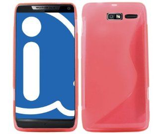 iTALKonline Motorola XT907 DROID RAZR M Slim Grip S Line TPU Gel Case Soft Skin Cover   Pink Cell Phones & Accessories