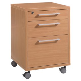 Tvilum Pierce 3 Drawer Mobile File 8041820 Finish Beech