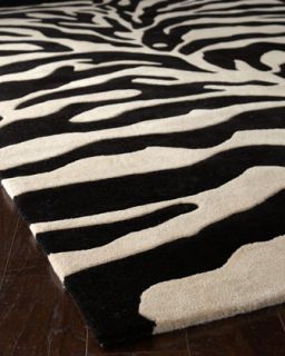 Fair Ivory Zebra Rug, 5 x 8