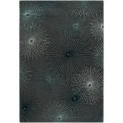 Hand tufted Gray Finesse New Zealand Wool/ Viscose Rug (9 X 13)