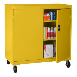 Sandusky Transport 46 Work Height Storage Cabinet TA2R462442 Finish Yellow