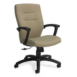Global Total Office Synopsis Mid Back Office Chair with Fixed Back 5091 4BK U