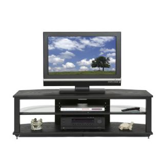 Plateau TV Stand CRX 2V Size 54, Finish Black