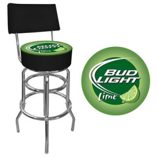 Trademark Global Bud Light Lime Bar Stool with Cushion AB1100 BLLIME