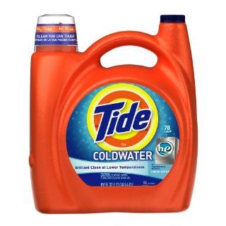 Tide Coldwater High Efficiency Fresh Scent with Actilift, 150 Ounce (Pack of 4) Health & Personal Care