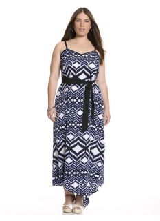 Lane Bryant Plus Size Printed maxi dress     Womens Size 22/24, Navy blue
