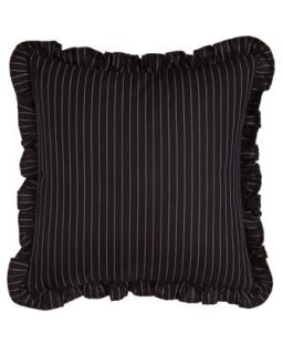 Ruffled Pinstripe Pillow, 18Sq.   Ralph Lauren Home