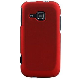 Hypercel Rubberized Snap On Cover for Samsung Galaxy Indulge SCH R910   Skin   Retail Packaging   Red Cell Phones & Accessories